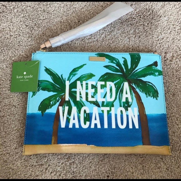 kate spade Handbags - Kate Spade 🌴 I NEED A VACATION CLUTCH 🌴 NWT